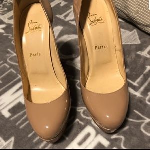 Nude Bianca Patent Leather Christian Louboutin